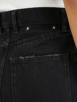 Straight-Leg Jeans Schwarz