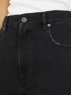 Straight-Leg Jeans Schwarz