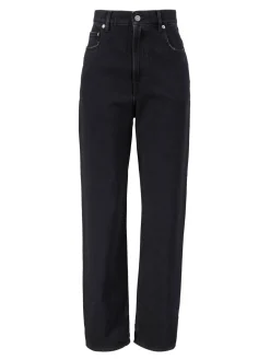 Straight-Leg Jeans Schwarz