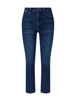 Straight-Leg Jeans 'The Dazzler Ankle Fray' Marineblau