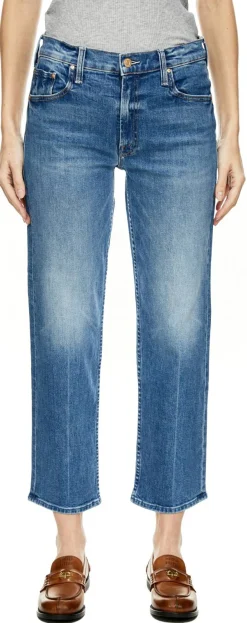 Straight-Leg Jeans 'The Newbie Ankle' Mittelblau