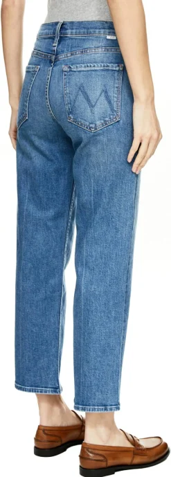 Straight-Leg Jeans 'The Newbie Ankle' Mittelblau