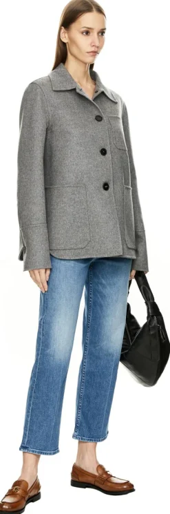 Straight-Leg Jeans 'The Newbie Ankle' Mittelblau