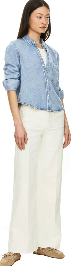 Straight-Leg Jeans 'The Patch Pocket' Crème