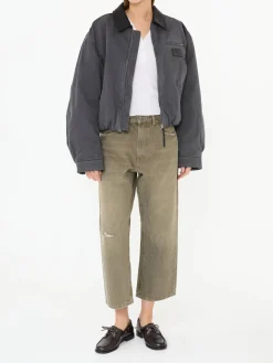 Straight-Leg Jeans 'X BF Jean' Grün