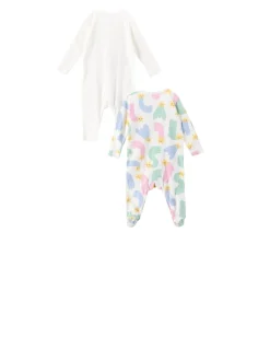 Strampler 2er-Set mit Sternschnuppen-Print Multi