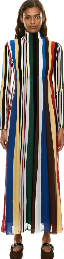 Stretch-Maxikleid Red Multicolour