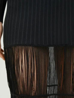 Strickkleid 'Cedar' Schwarz