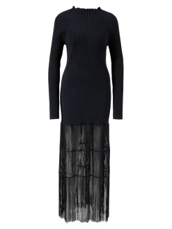 Strickkleid 'Cedar' Schwarz