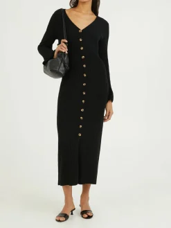 Strickkleid 'Colea' Schwarz