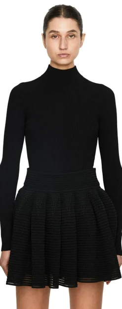 Strick-Minirock 'Crinoline' Schwarz