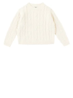 Strickpullover in Crème