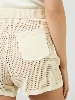 Strickshorts 'Jael' Crème
