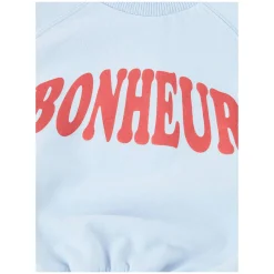 Sweatshirt 'Bonheur' Hellblau