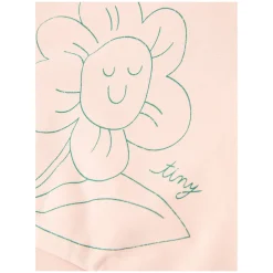 Sweatshirt mit Blumen-Print Rosé