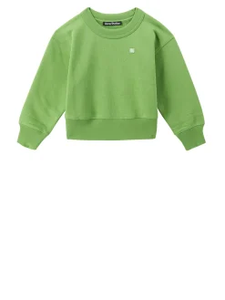 Sweatshirt mit Logo-Patch Grün