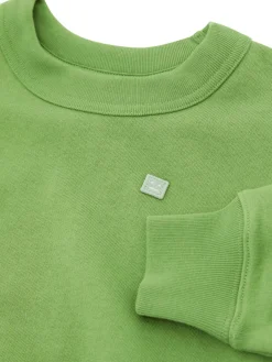 Sweatshirt mit Logo-Patch Grün