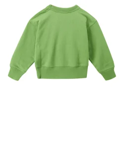 Sweatshirt mit Logo-Patch Grün