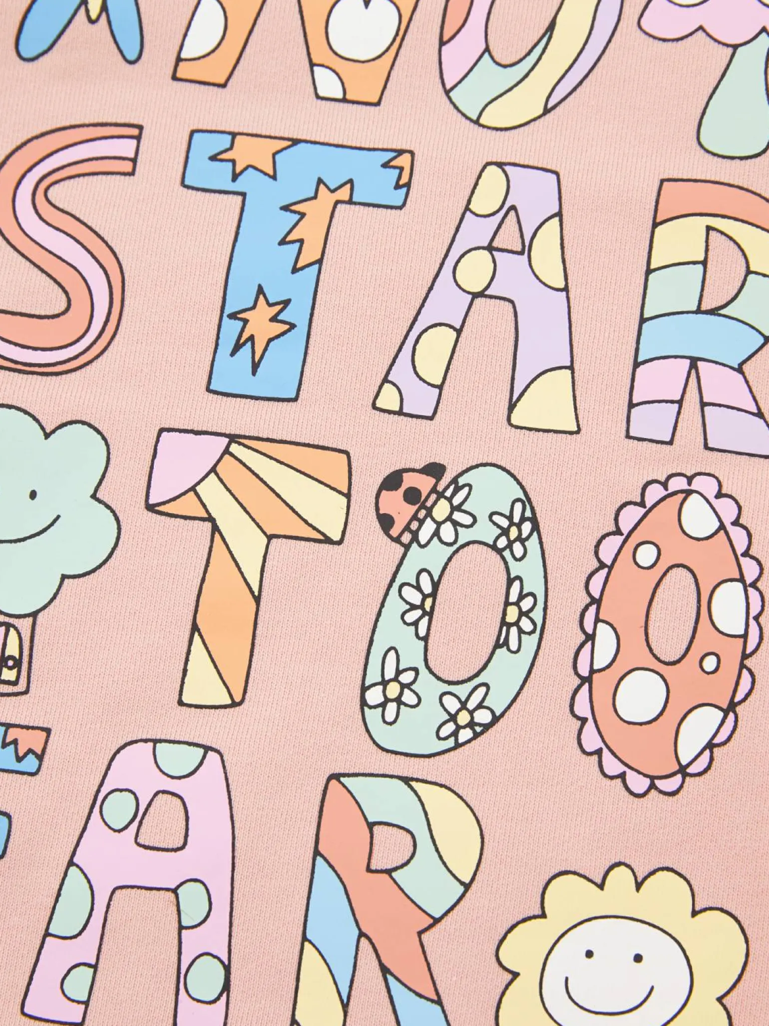 Sweatshirt mit Print Rosa