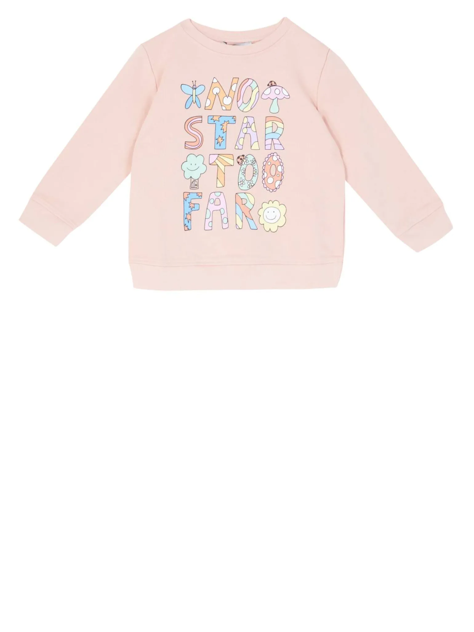 Sweatshirt mit Print Rosa
