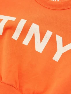 Sweatshirt mit Streifen Orange