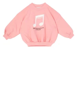 Sweatshirt 'Note Emb' Pink