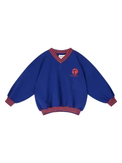 Sweatshirt 'Striped Rib Earth' Blau