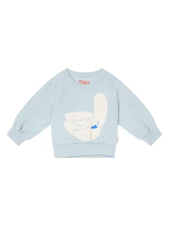 Sweatshirt 'Swan Graphic' Hellblau