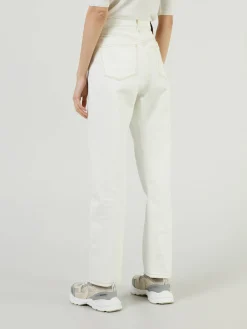 Tapered-Fit Jeans Weiß