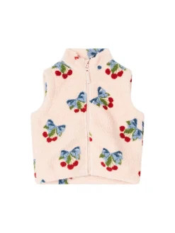 Teddy-Fleece-Weste 'Jody' Rosé
