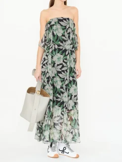 Trägerloses Maxikleid Multi