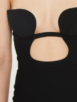 Trägerloses Minikleid Schwarz