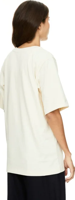 T-Shirt 'Allen' aus Seide Crème