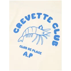 T-Shirt 'Crevette Club' Crème