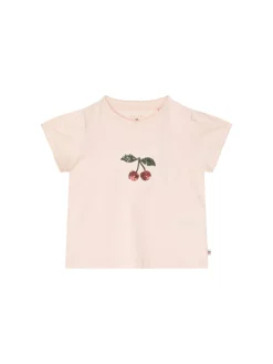 T-Shirt 'Famo' mit Pailletten Rosé