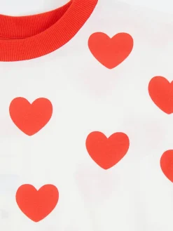 T-Shirt 'Hearts' Rot