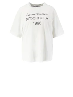T-Shirt mit Aufdruck Crème