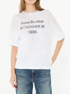 T-Shirt mit Aufdruck Crème