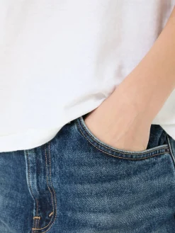 T-Shirt mit Aufdruck Crème