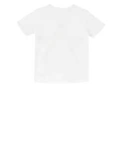 T-Shirt mit Fransen Weiß