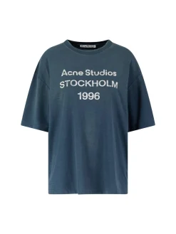 T-Shirt mit Logo Marineblau