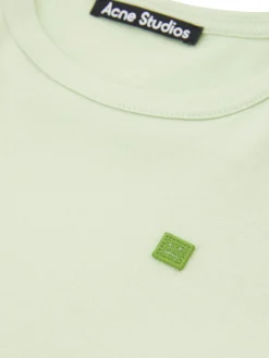 T-Shirt mit Logo-Patch Grün