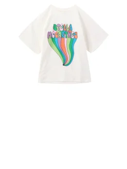 T-Shirt mit Logo-Print Weiß