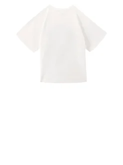 T-Shirt mit Logo-Print Weiß