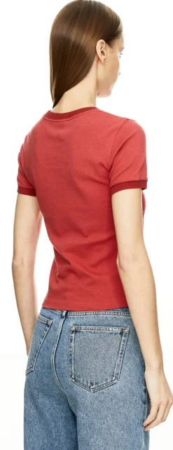 T-Shirt mit Logo Rot