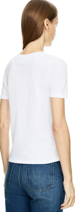 T-Shirt mit Logo Weiß