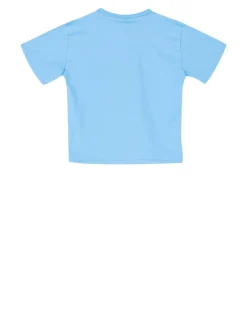 T-Shirt mit Print Blau