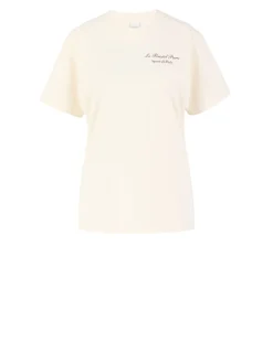 T-Shirt mit Print Crème
