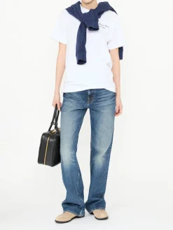 T-Shirt mit Print Weiß