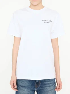 T-Shirt mit Print Weiß